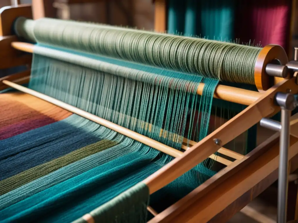 Tejido artesanal en las Islas Feroe: tradición y paisaje La artesanía de la isla lejana: manos hábiles tejiendo textiles Feroese con lana vibrante, reflejando la rica cultura de las islas lejanas