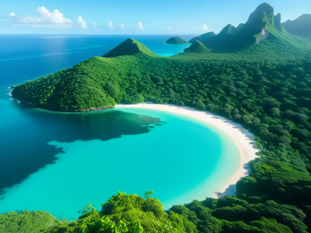 Paraíso remoto: contemplando la belleza serena Explora los beneficios de la conexión con la naturaleza en islas remotas: serenidad y asombro en un paraíso natural