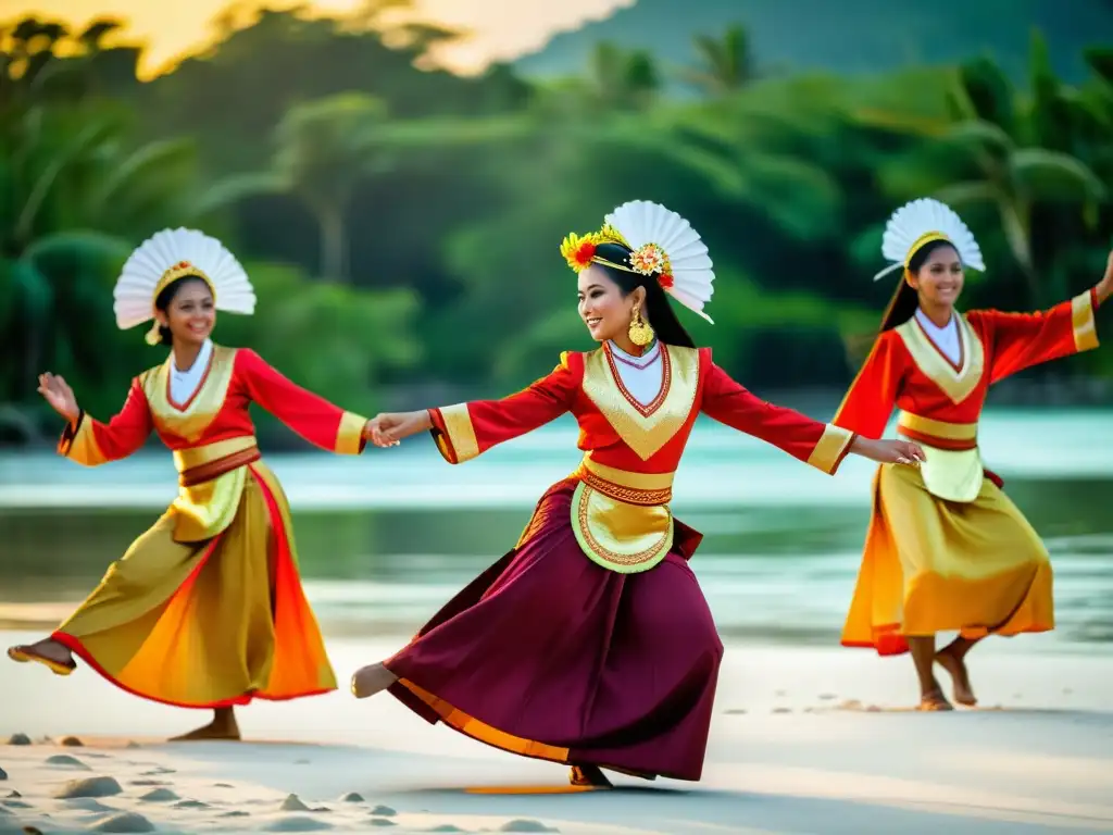 Baile tradicional en las islas de Bangka Belitung Deslumbrante danza tradicional de las Islas Bangka Belitung Indonesia, riqueza cultural en movimiento