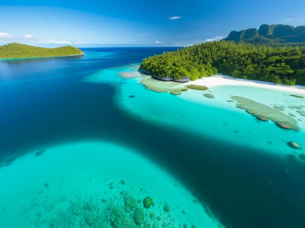 Paraíso natural: aguas turquesas y exuberantes islas de Togean Exploración de la naturaleza en Islas Togean: aguas turquesas, arrecifes de coral y exuberante vegetación en un paraíso natural