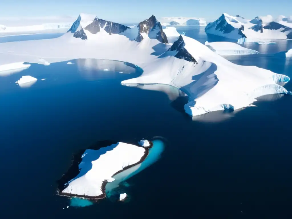Espectacular paisaje helado de las Islas Orcadas del Sur Imponente paisaje de las Islas Orcadas del Sur, impacto del cambio climático en sus ecosistemas