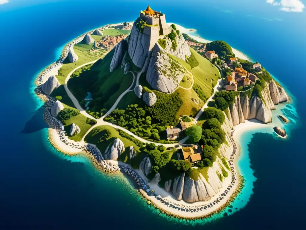 Imagen ultradetallada: Laputa, la isla flotante de 'Los viajes de Gulliver', deslumbra con su arquitectura y tecnología avanzada Una impresionante imagen de alta resolución de Laputa, la isla flotante de 'Los viajes de Gulliver', mostrando su arquitectura intrincada y tecnología avanzada, capturando su naturaleza surreal y fantástica