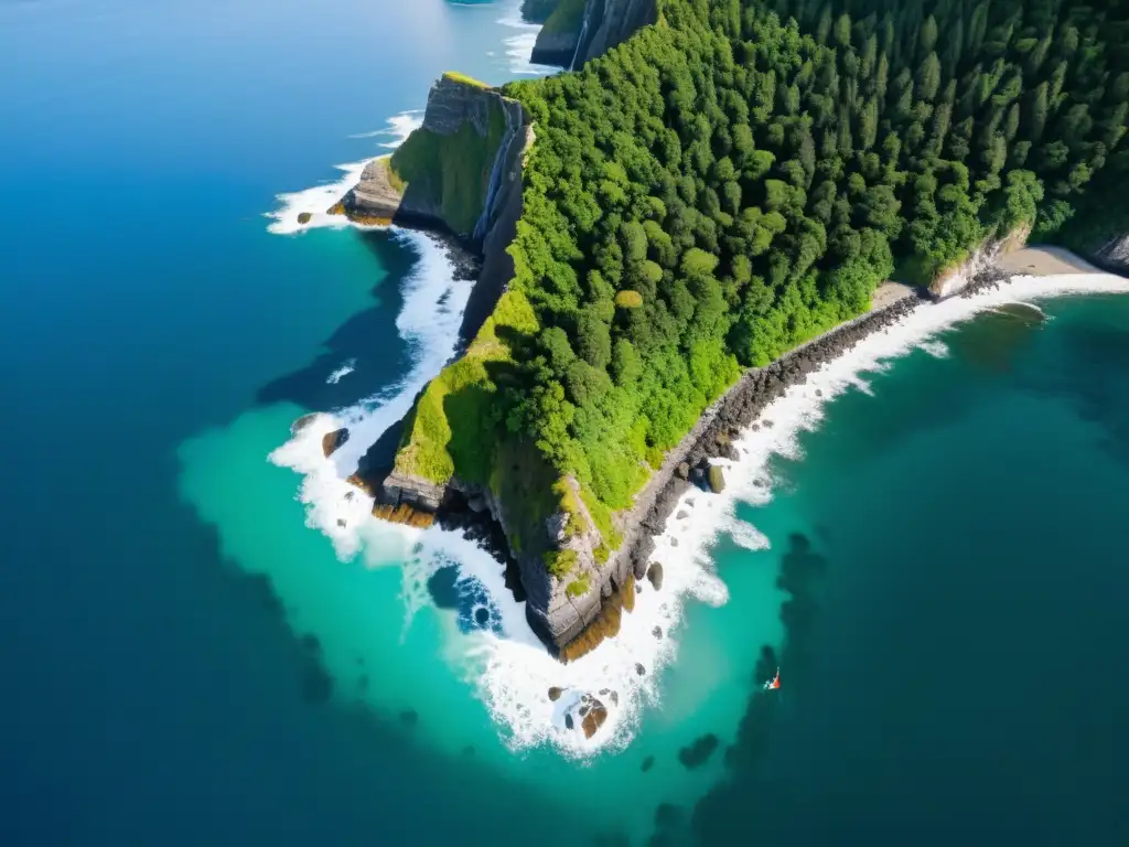 Exploración de isla: Drone cartográfico captura detalles Exploración insular con drones: Tecnología de cartografía avanzada capturando la belleza natural y detalles precisos de la isla desde el aire