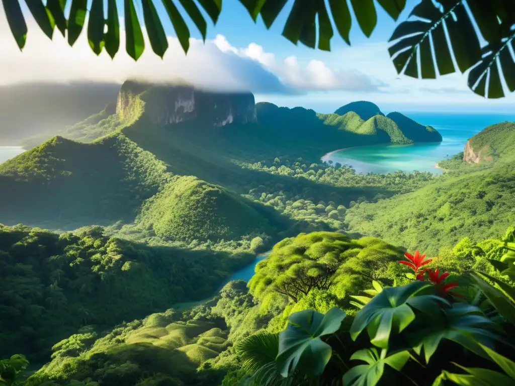 Explora la selva tropical exuberante de Nosy Be Explora los misterios de la isla Nosy Be a través de la exuberante selva tropical y las montañas neblinosas
