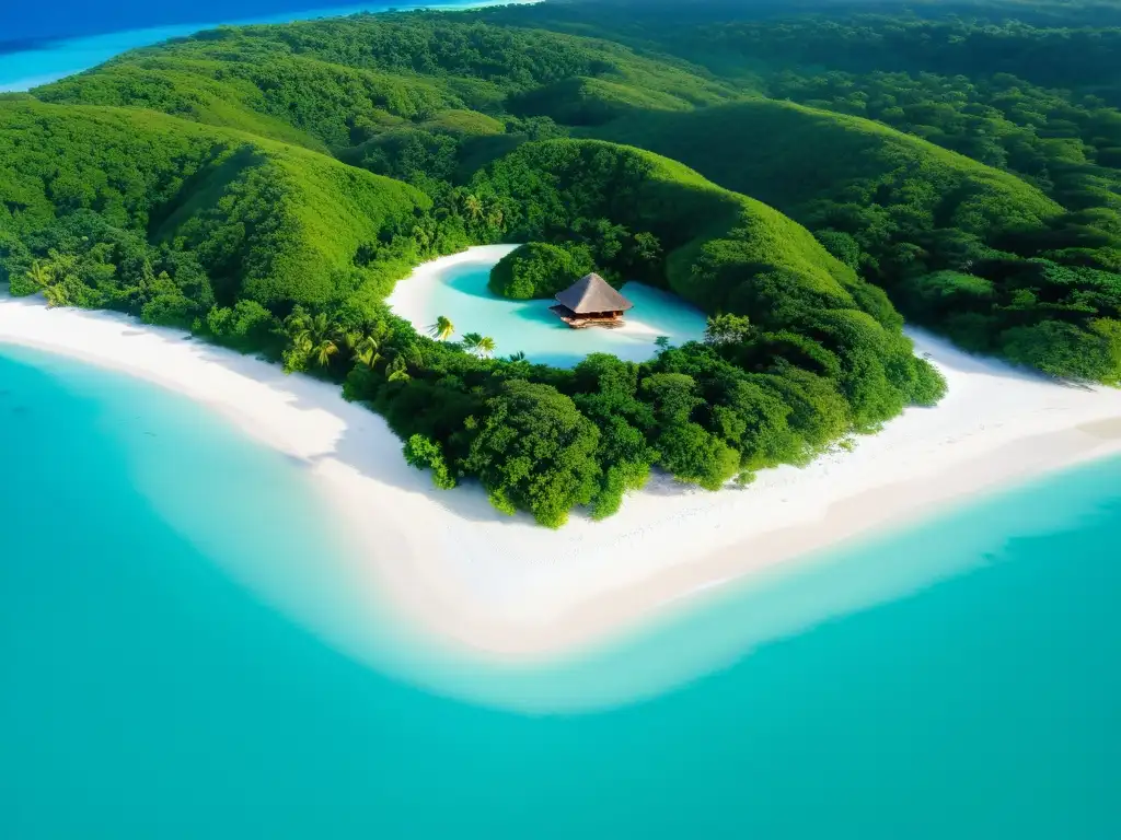 Isla paradisíaca: retiro de bienestar en la naturaleza Un oasis de bienestar natural en una isla remota