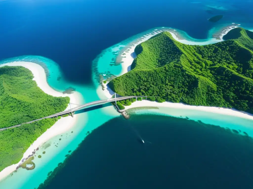 Red de puentes sobre aguas cristalinas: uniendo paraísos Puentes y transporte interislas Pacífico Norte: Red de puentes conectando exuberantes islas tropicales sobre aguas cristalinas del Pacífico