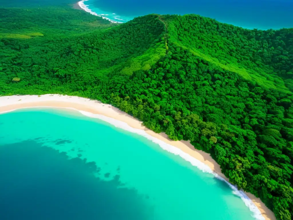 Paraíso natural en Santo Tomé y Príncipe: selvas, playas y montañas Santo Tomé y Príncipe: paisaje exuberante de selvas, cascadas y playas, con un bote de pesca en aguas tranquilas