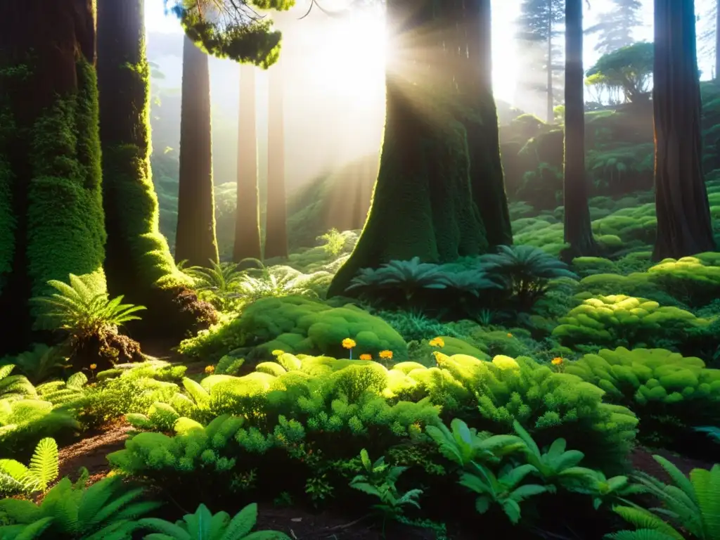 Bosque exuberante de las Islas Canarias: diversidad natural Vibrante bosque en las Islas Canarias, hábitat natural protegido con diversa flora y fauna